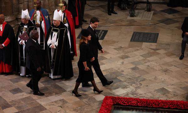 Justin Trudeau und Sophie Grégoire Trudeau in der Westminster Abbey.
