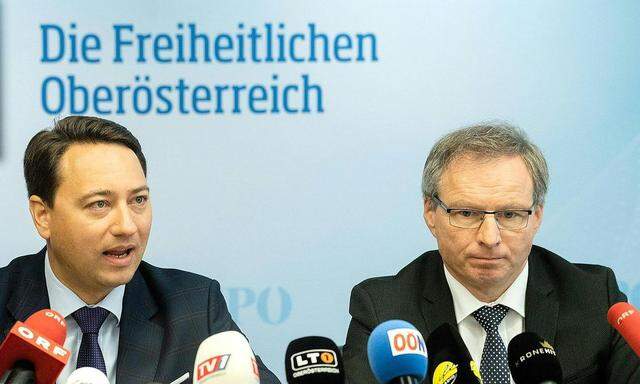 Manfred Haimbuchner (l.) mit Landesrat Wolfgang Klinger.