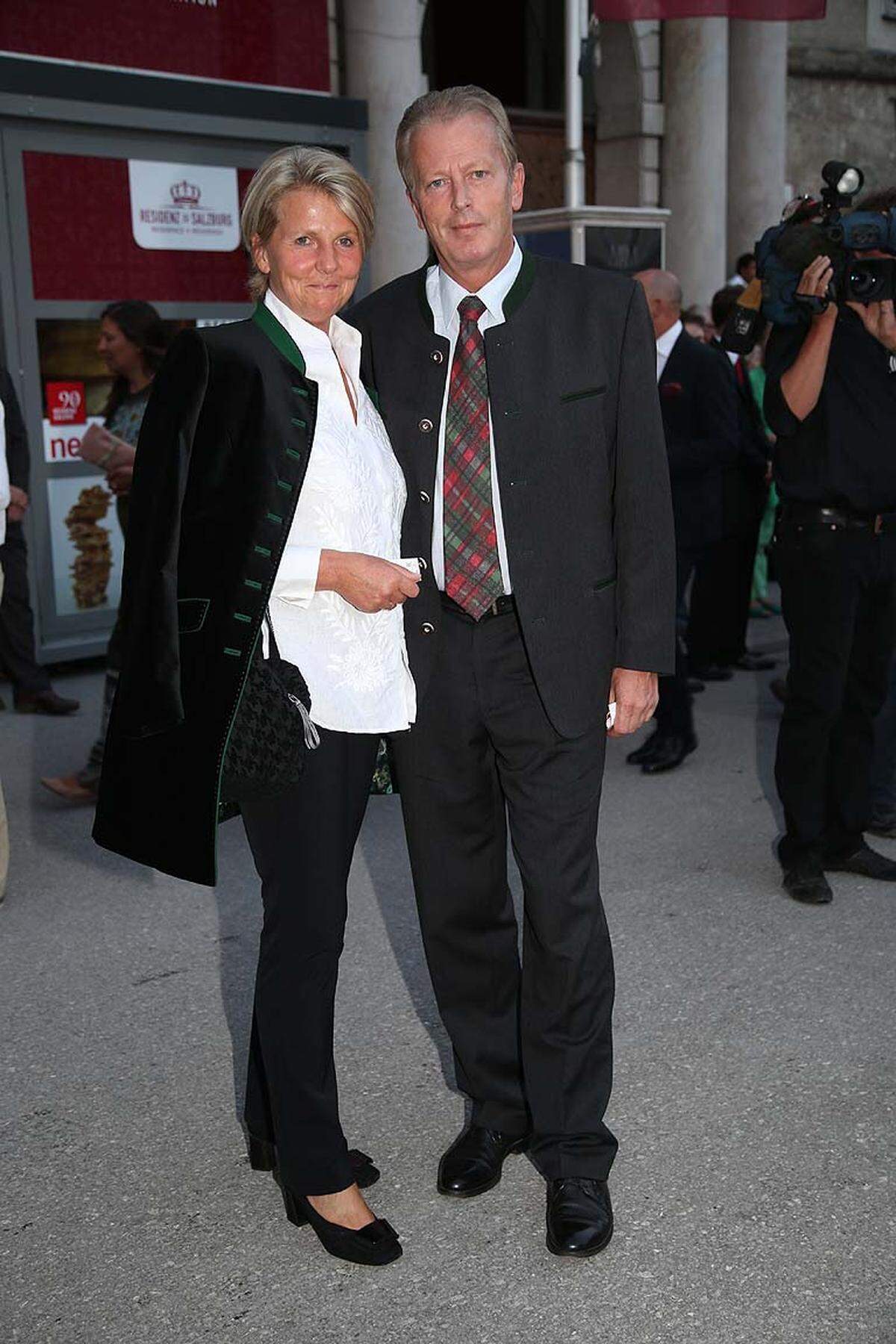 Wirtschaftsminister Reinhold Mitterlehner und Ehefrau Anna Maria.