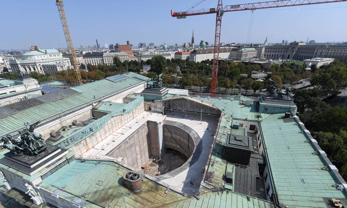 Das Parlament in Wien ist seit 2018 eine Baustelle.