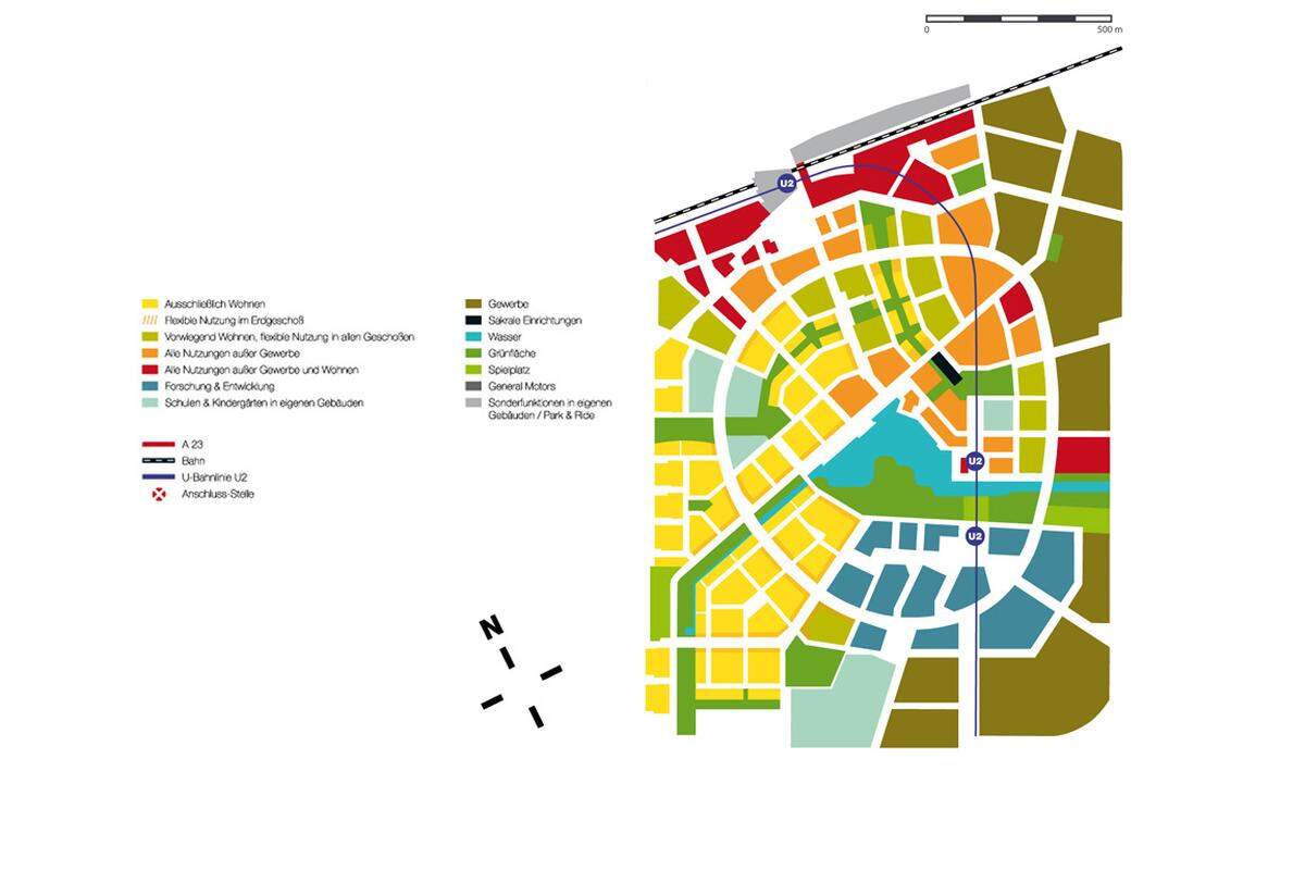 Urbanes Leben wird dort aber schon früher stattfinden: Ende 2014 bzw. Anfang 2015 werden die ersten Menschen dort leben, bis 2016 sollen 2600 Wohnungen fertig sein.