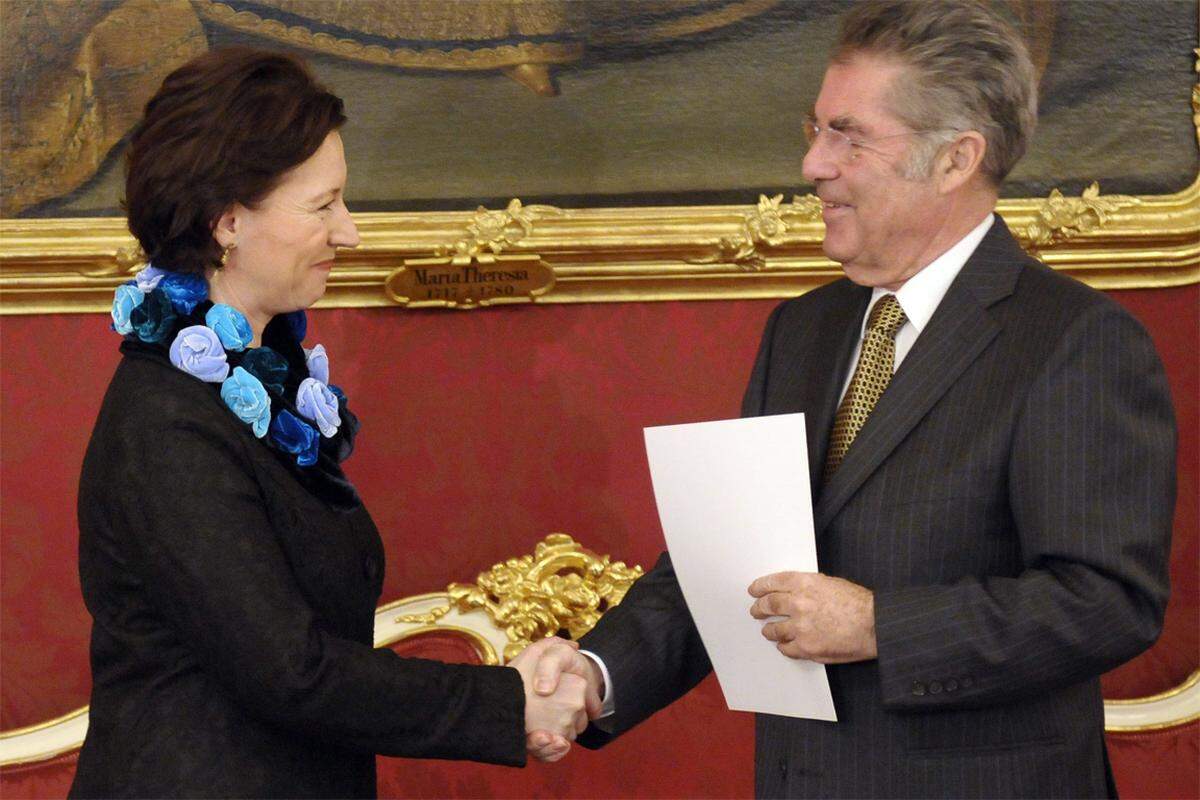 Im Dezember 2008 wurde sie als Frauen- und Beamtenministerin angelobt. Die Frauenthemen waren stets das Ihre: 2009 wurde sie auch SPÖ-Frauenchefin.