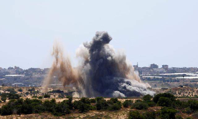 Explosionen im Gazastreifen