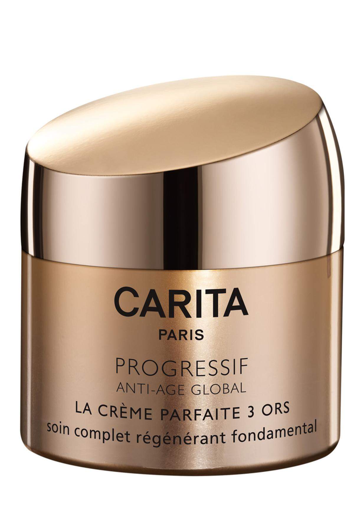 ... „La Crème Parfaite 3 Ors“ von Carita, 295 Euro, nur in Carita-Kosmetikstudios und -Salons erhältlich