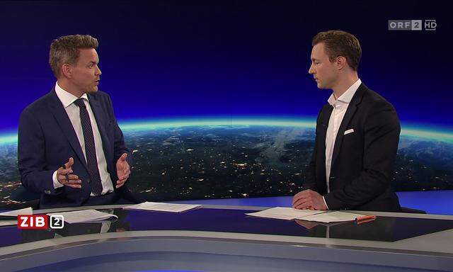 ÖVP-Minister Gernot Blümel (rechts) zum digitalen "Vermummungsverbot".