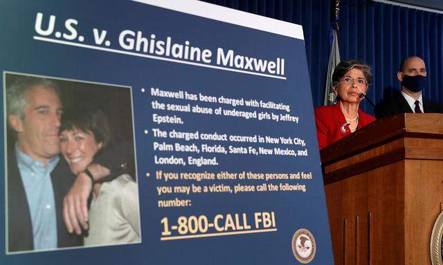 FILE PHOTO: Audrey Strauss, Acting United States Attorney for the Southern District of New York announces charges against Ghislaine Maxwel in New York