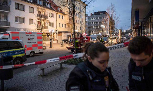 Einer der Tatorte in Hanau