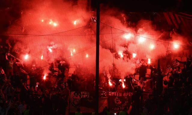 Fans von Panathinaikos Athen.