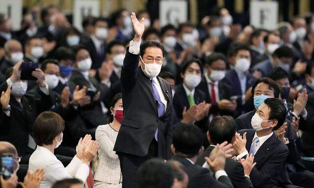 Fumio Kishida wurde zum Chef der Liberaldemokraten in Japan gewählt, er übernimmt auch die Regierungsführung.