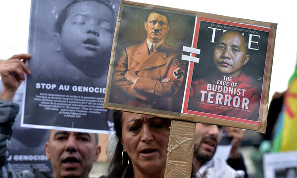 Proteste wegen Rohingya-Leid in Brüssel