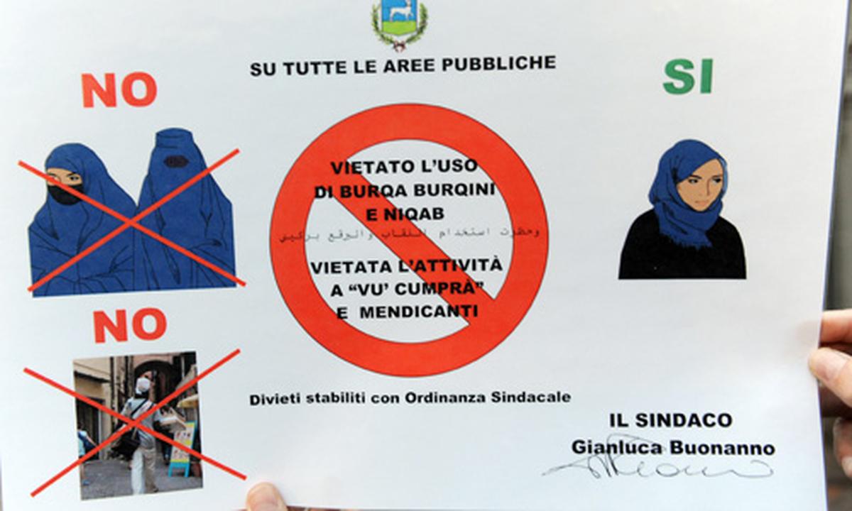 Burka- und Niqab-Verbot in der nord-italienischen Gemeinde Varallo