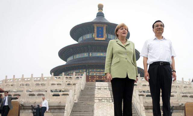 Angela Merkel bei Li Keqiang in Peking