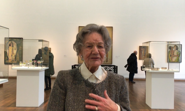 Elisabeth Leopold in der Kolo-Moser-Ausstellung im Leopold Museum