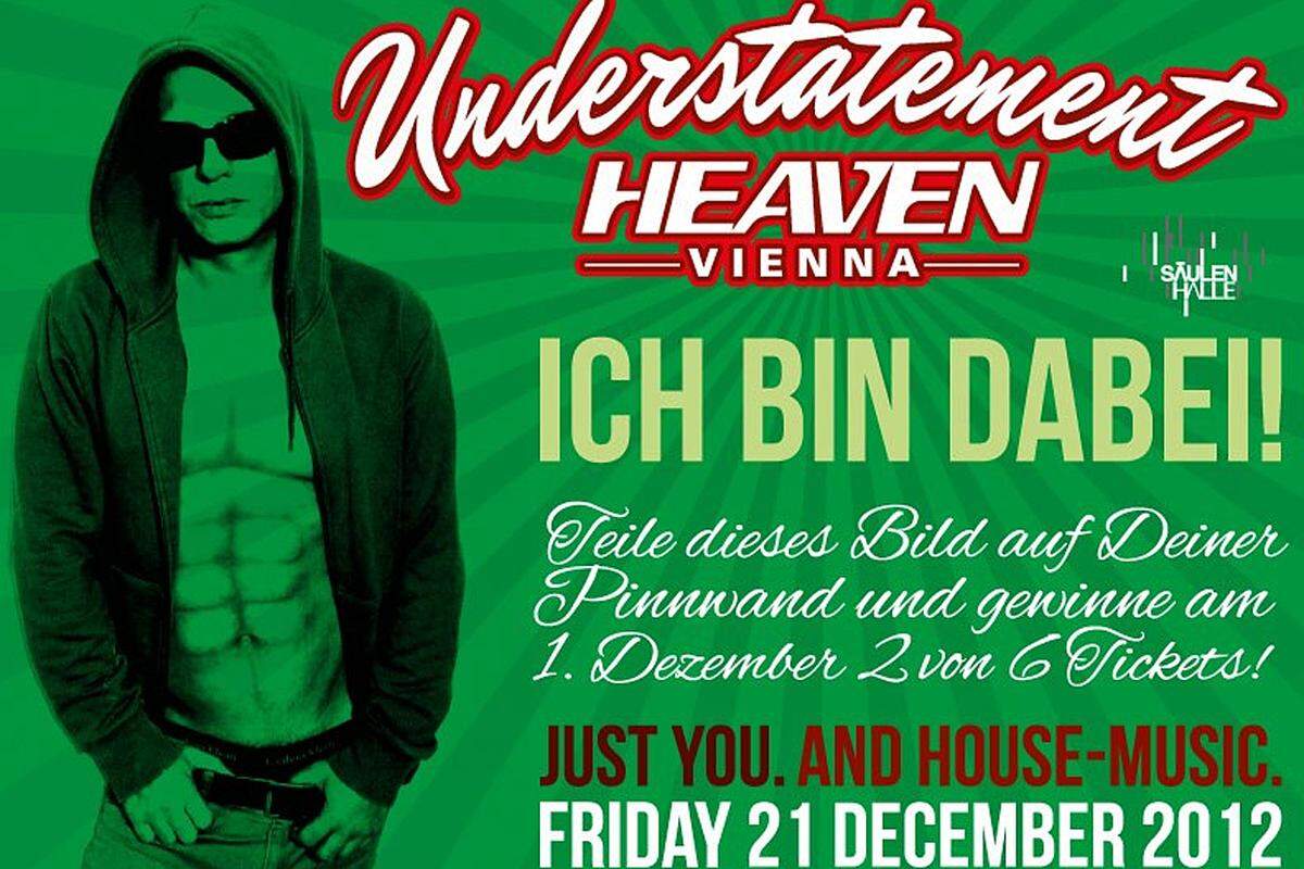 In der Säulenhalle stimmen sich Alecante und Edgar Retro mit der Heaven-Crew ganz unaufgeregt auf Weihnachten ein. Understatement ist das neue Übertreiben. Als Special gibt es Kecke Kekse.  21.12. - Understatement