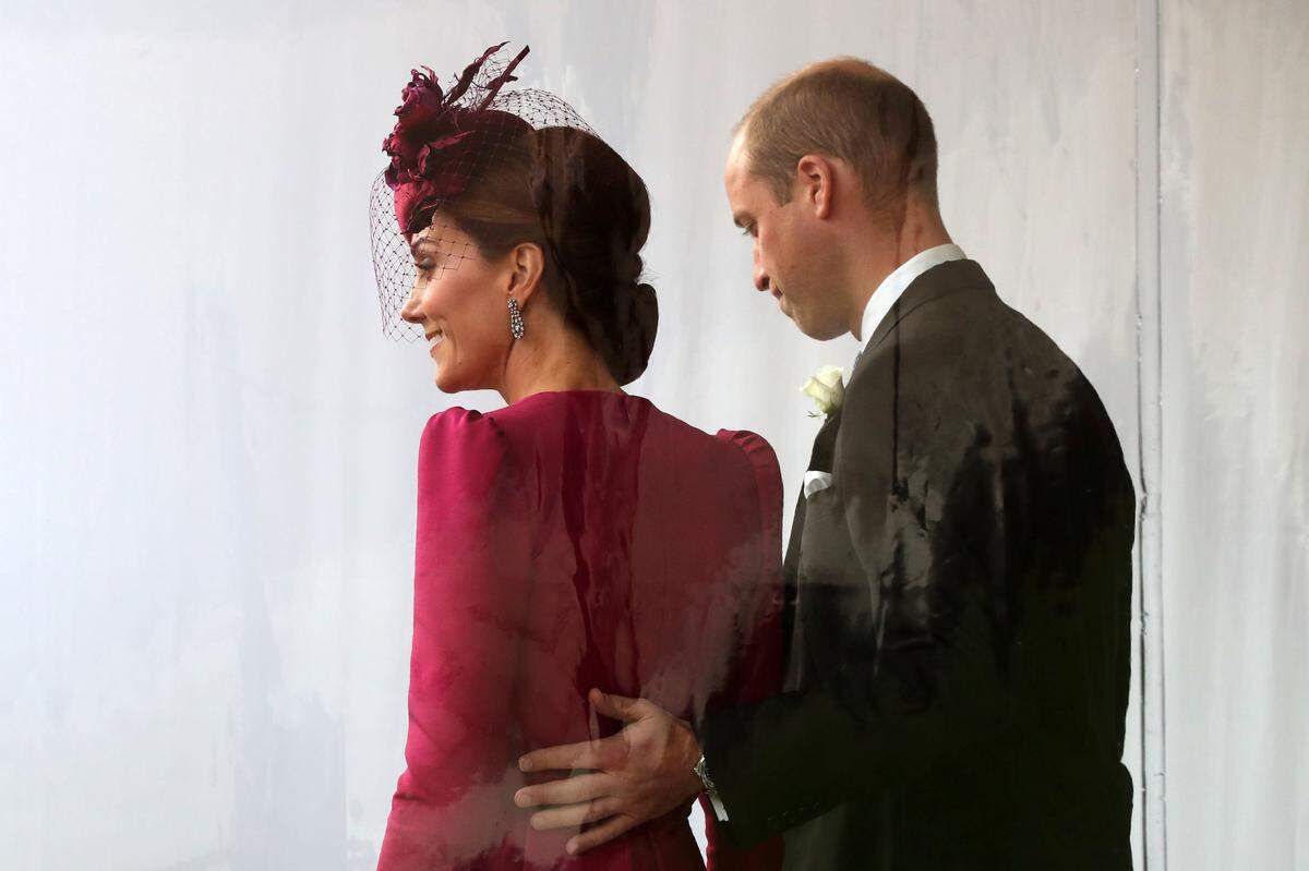 Auch Prinz William herzte seine Catherine.