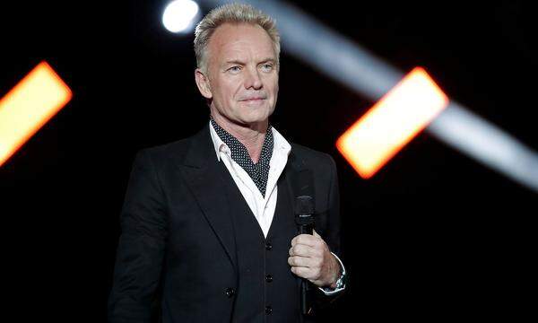 English singer, songwriter and Victoires de la Musique President of Honour Sting attends the 33rd Victoires de la Musique French music awards ceremony in Paris