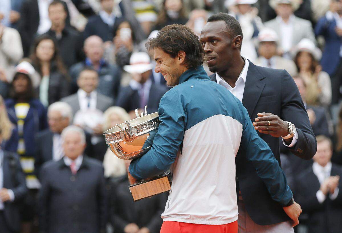 2013 gewinnt Nadal zum achten Mal die French Open, besiegt Landsmann David Ferrer im Finale klar 6:2, 6:3, 6:2. Acht Titel bei einem Grand-Slam-Turnier hat noch kein Profi der Open Ära vor ihm geschafft.