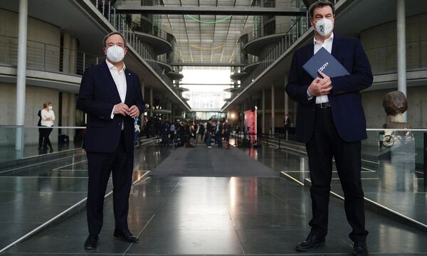 Armin Laschet und Markus Söder arbeiten gerade in Berlin daran, eine Ampelkoalition wahrscheinlicher zu machen.