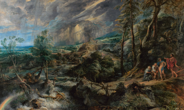 Manche Szenen der „Gewitterlandschaft“ bleiben verborgen: Unter Philemon und Baucis fanden Forscher mehrere Reiter.