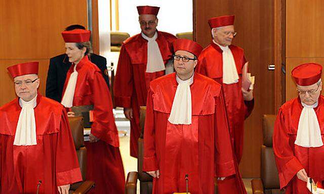 Richter des deutschen Verfassungsgerichts in Karlsruhe