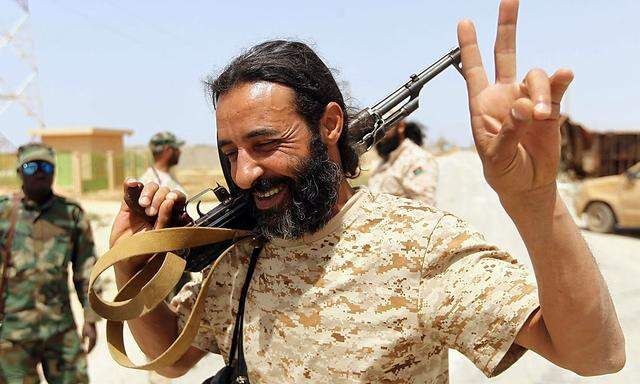 Vom IS befreit: Ein libyscher Soldat in Benghazi