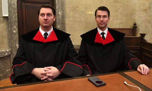 Hatten ihren großen Tag: die Vertreter der Korruptionsstaatsanwaltschaft, Alexander Marchart (li.) und Gerald Denk.