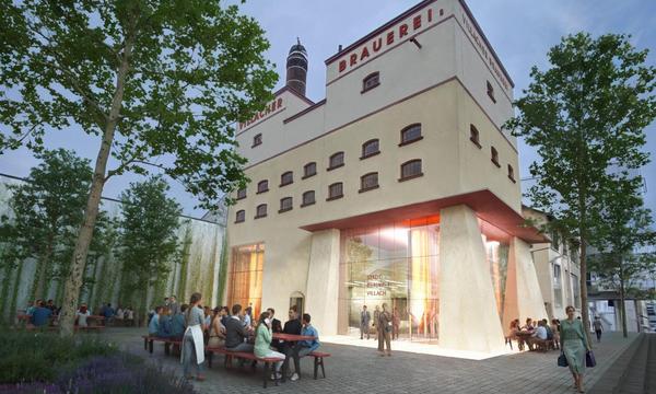 Ein Entwurf des Architekturbüros: So soll die Stadtbrauerei in Villach künftig aussehen. Produziert wird vermehrt in Graz.