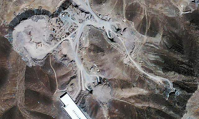 This satellite image taken Saturday Sept. 26, 2009, provided by GeoEye shows a facility under constru