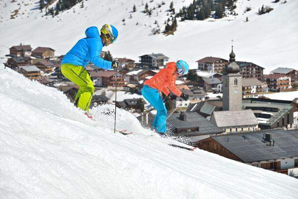 Auf dem vierten Rang landet Ski Arlberg. Auf 305 Pistenkilometern können sich Skifahrer nach Lust und Laune austoben. Zudem stehen sensationelle 200 Kilometer an Tiefschneeabfahrten zur Verfügung. Luxus und - von Zeit zu Zeit - Weltcup-Feeling inklusive.