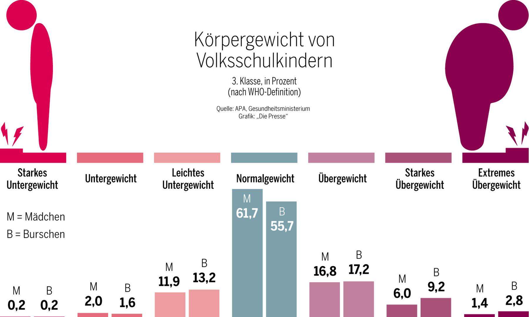 Statistiken über Fettleibigkeit bei Kindern nach Rasse