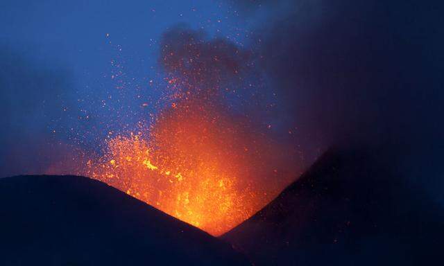 Vulkan aetna ausgebrochen
