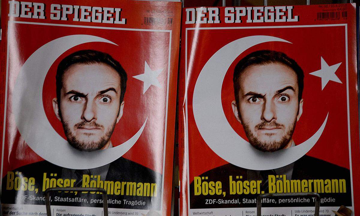 Böhmermann hatte die Folgen des Skandals offenbar unterschätzt, mehrere Wochen zog er sich vollkommen zurück. Angela Merkel warf er später vor, gegenüber Erdogan das hohe Gut der Meinungsfreiheit nicht wirklich vertreten zu haben. Sie habe ihn, Böhmermann, "filetiert, einem nervenkranken Despoten zum Tee serviert und einen deutschen Ai Wei Wei aus mir gemacht".