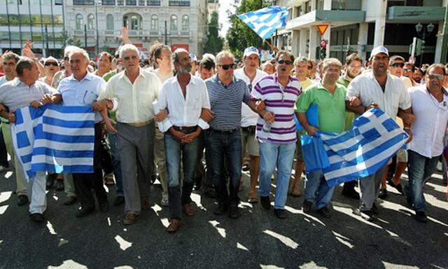 Griechenland Streik Rande Abgrunds