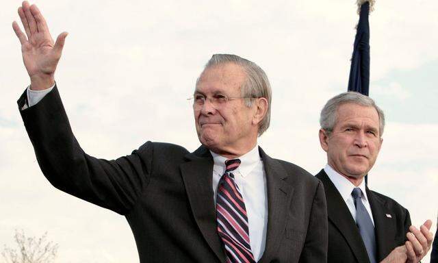 Rumsfeld und Bush