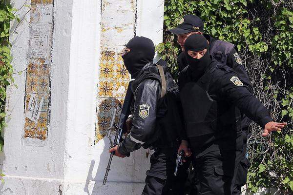 Das Nationalmuseum, Fixpunkt der meisten Tunis-Besucher, liegt in unmittelbarer Nähe des Parlaments.