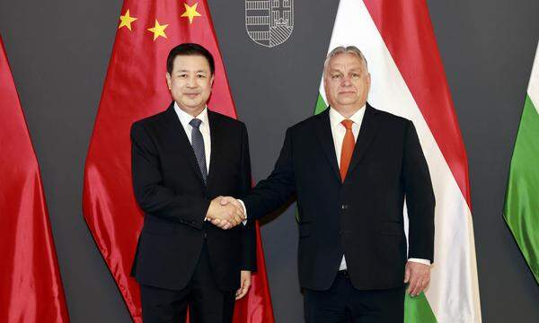 Viktor Orbán traf den chinesischen Minister Wang Xiaohong am Freitag in Budapest.