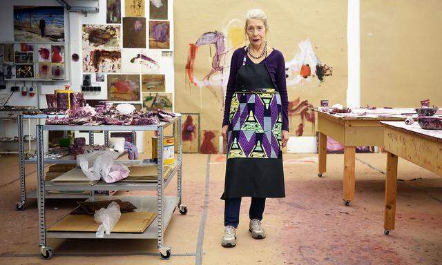 Martha Jungwirth in ihrem Atelier im 3. Bezirk in Wien.