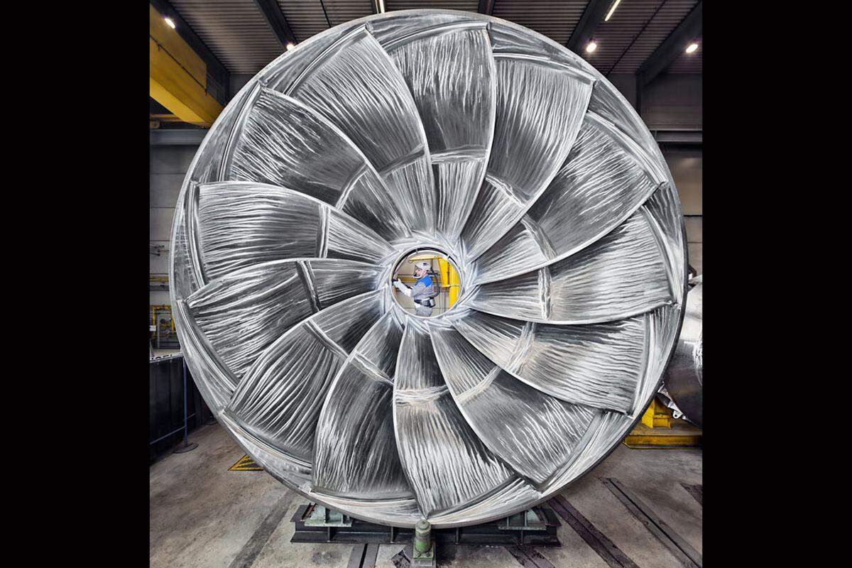 PR-Bild des Jahres aus Deutschland, Platz 1 in der Kategorie ProduktfotoVoith GmbH"Voith Francis-Turbine"