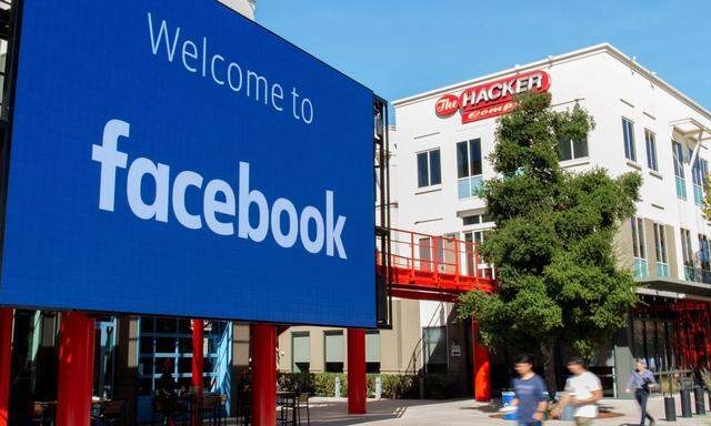 Facebook-Hauptquartier in Menlo Park, Kalifornien