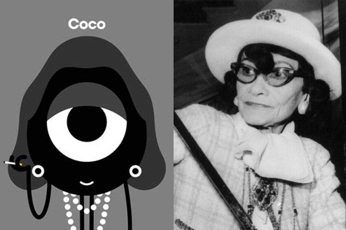 Die Illustrationen können danach in einer Auflage von 15 Stück erworben werden. Coco Chanel.