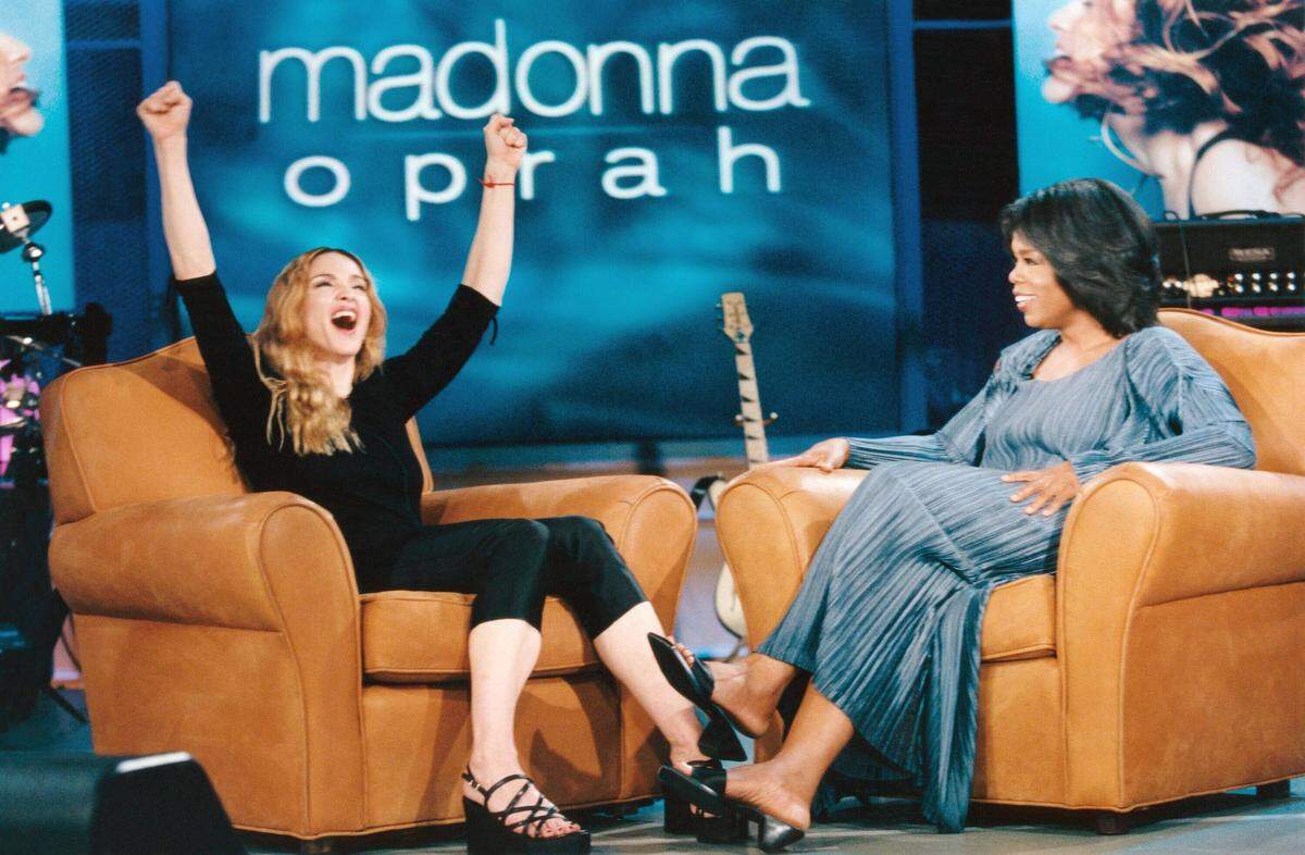 Oprah Winfrey mit Madonna 1998