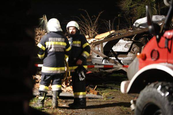 Auch ein kleiner Brand war nach der Explosion ausgebrochen.