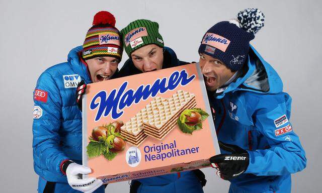 Ski Team mit Manner Schnitte