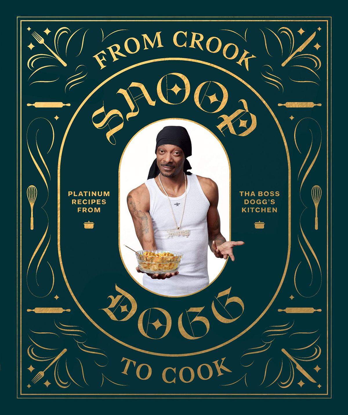 Vom Rapper zum Kochbuch-Autor? Was spricht dagegen, dachte sich wohl Snoop Doog. Ende Oktober ist sein erstes Kochbuch „From Crook to Cook“ (dt.: „Vom Gauner zum Koch“) mit 50 Lieblingsrezepten des Musikers erscheinen - „Cannabis-frei“, verspricht der Verlag.
