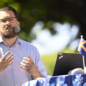 Archivbild vom Chef der Schwedendemokraten, Jimmie Åkesson. 