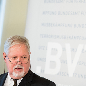 Archivbild: Peter Gridling, bei der Präsentation des Verfassungsschutzberichtes 2017