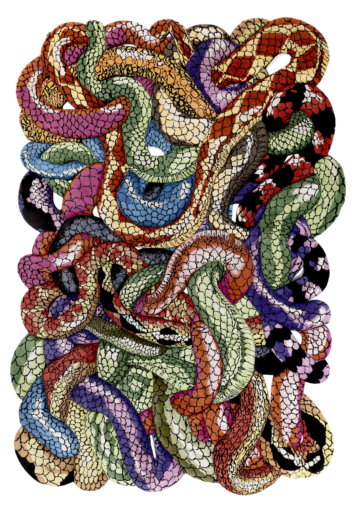 Meandered. “Woven Forms II” rug by Amini. Design: Rich Mnisi.