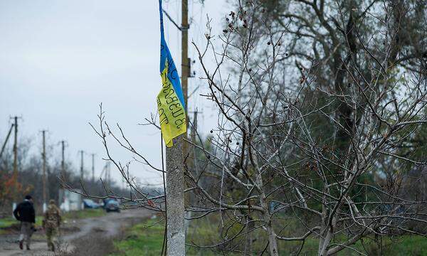 Ein Archivbild vom 8. November, die ukrainischen Truppen näherten sich der Stadt Cherson.