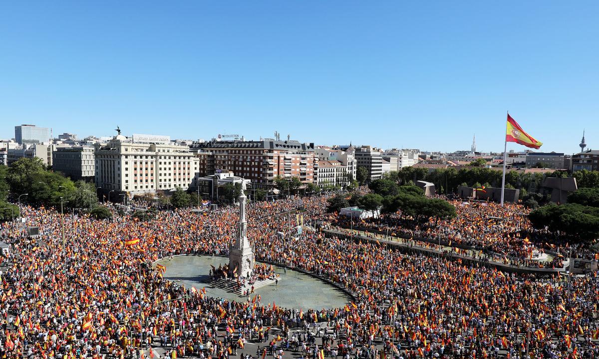 Kundgebung in Madrid