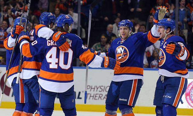 Michael Grabner und die Islanders jubeln